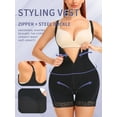 thumbnail image 4 of LapaPlus 2025 Double Tummy Control Bodysuit for Women Zipper Butt Lifter Shapewear S-6XL, 4 of 11