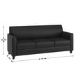 thumbnail image 4 of Flash Furniture HERCULES Diplomat Series Reception Set in Black LeatherSoft, 4 of 11