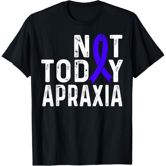 Premium Comfort - Apraxia Awareness Not today Warrior Blue Ribbon T-Shirt