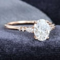 thumbnail image 3 of Jewelerix Moissanite Diamond Engagement Ring 1.50 CT Oval Cut Ring 18K Yellow Gold Proposal Mother's Day Surprise Gift, 3 of 4