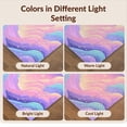 thumbnail image 7 of Design&I 4'x6' Ultra Soft Area Rug, Purple Mermaid Kawaii Aesthetic Scale Cute Starfish Border None Fluffy Washable Non Shedding for Bedroom Living Room Home Office, 7 of 7