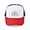 Red/Blue/White, variant on - Sasquatch Hide And Seek Champion (Distressed) Truc - Adjustable Unisex Printed Trucker Hat with Mesh Back