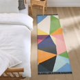 thumbnail image 3 of Yayeee Runner Rug for Bedroom 2'x6' Machine Washable Hallway Non Slip Mat, Minimalist Triangles, 3 of 8