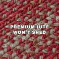 thumbnail image 5 of Homespice Apple Pie Jute Red 6x9' Oval Braided Rugs for Living Room, Bedroom Rug and Dining Room. Pet Friendly. Decor Styles- Farmhouse Rug, Rustic, Vintage, Cottage, Primitive, Country, Boho Rug, 5 of 8