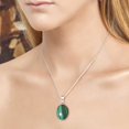 thumbnail image 4 of 925 Sterling Silver Pendant Natural Malachite Handmade Jewelry, 4 of 8