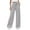 Grey, variant on Women's Casual Pants High Waisted Loose Fit Straight Leg Trousers for Daily Wear and Workout Comfortable Elastic Waistband Summer and Fall