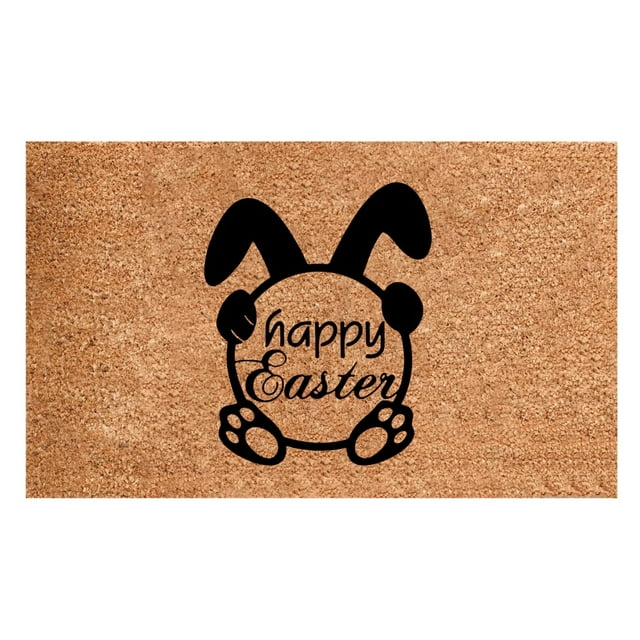 16 X 24 inch Flocked Bunnies Easter Eastern Decor Easter Welcome Mat Easter Welcome Doormat Easter Table Easter Shower Curtain Easter Runner Easter Rugs for Kitchen Easter Rugs for Bathroom