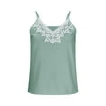 thumbnail image 6 of AherBiu Tank Tops for Women Striped Lace Crochet Deep V Neck Sleeveless Summer Dressy Casual Blouse, 6 of 8