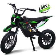 Wisairt 36V Electric Dirt Bike, 900W Electric Motorcycle for Teens, 22 MPH Speed & 16 Miles Range, 10.4Ah Battery Powered Ride on Electric Bike with 16" Tire and Dual Disc Brakes, 220LBS Load, Green