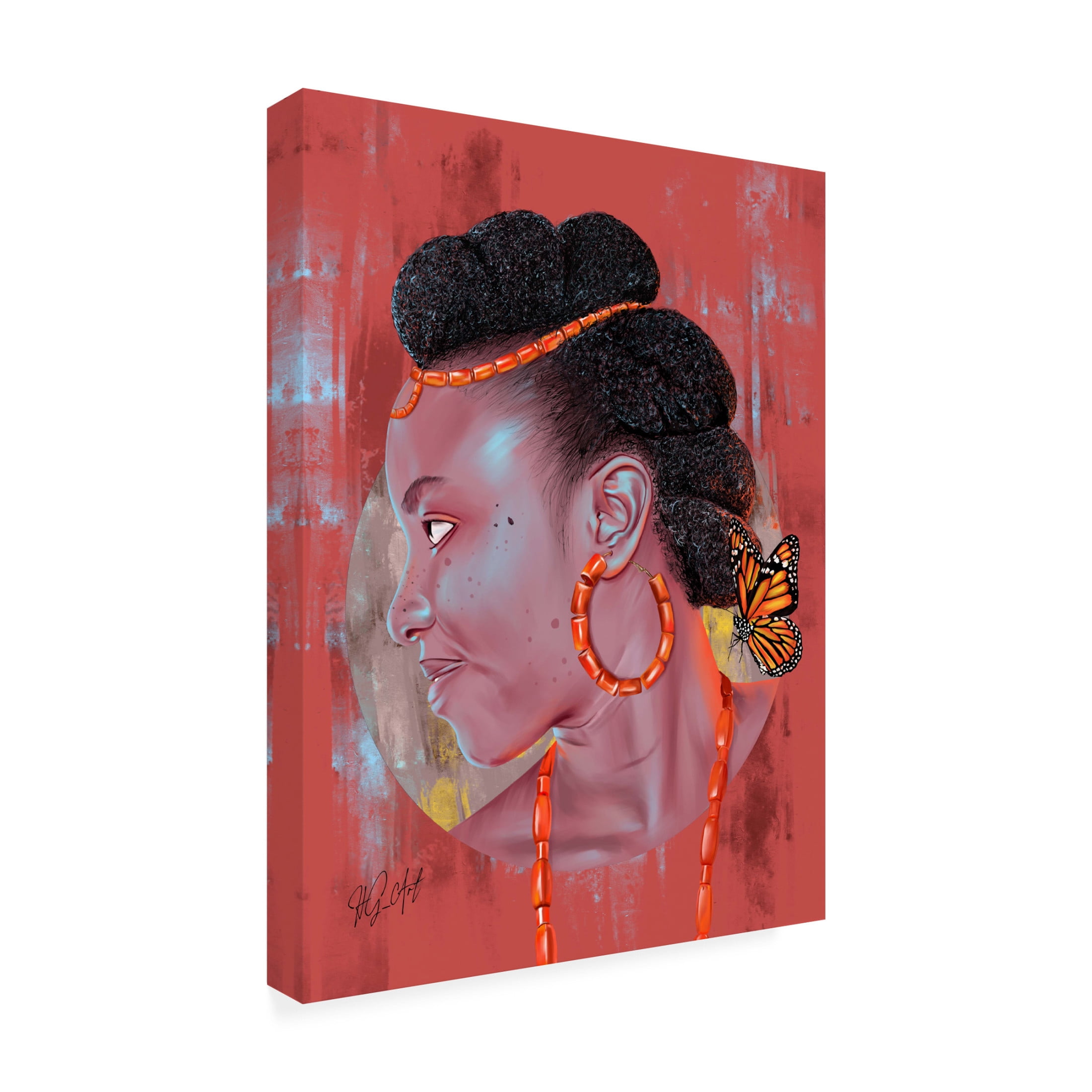 Trademark Fine Art Ojenike Oladapo  African Beauty Canvas Wall Art