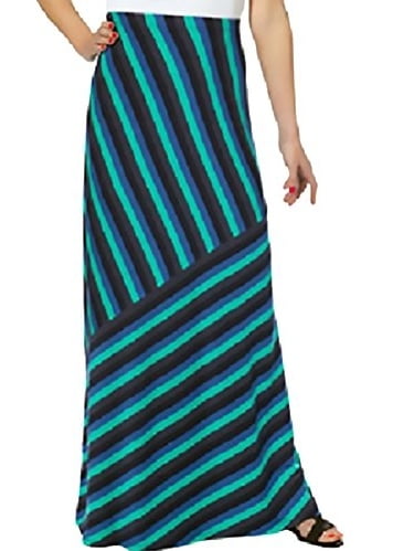 Heather Gray, X-Large Matty M Long Jersey Maxi Skirt 