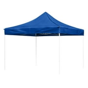 Stalwart 10x10 ft Pop Up Canopy Tent - UPF30 Beach Tent Sun Shelter, Blue