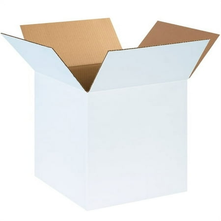 UPC: 0812578003921 | The Packaging Wholesalers Corrugated Boxes 14  x 14  x 14  White 25/Bundle BS141414W