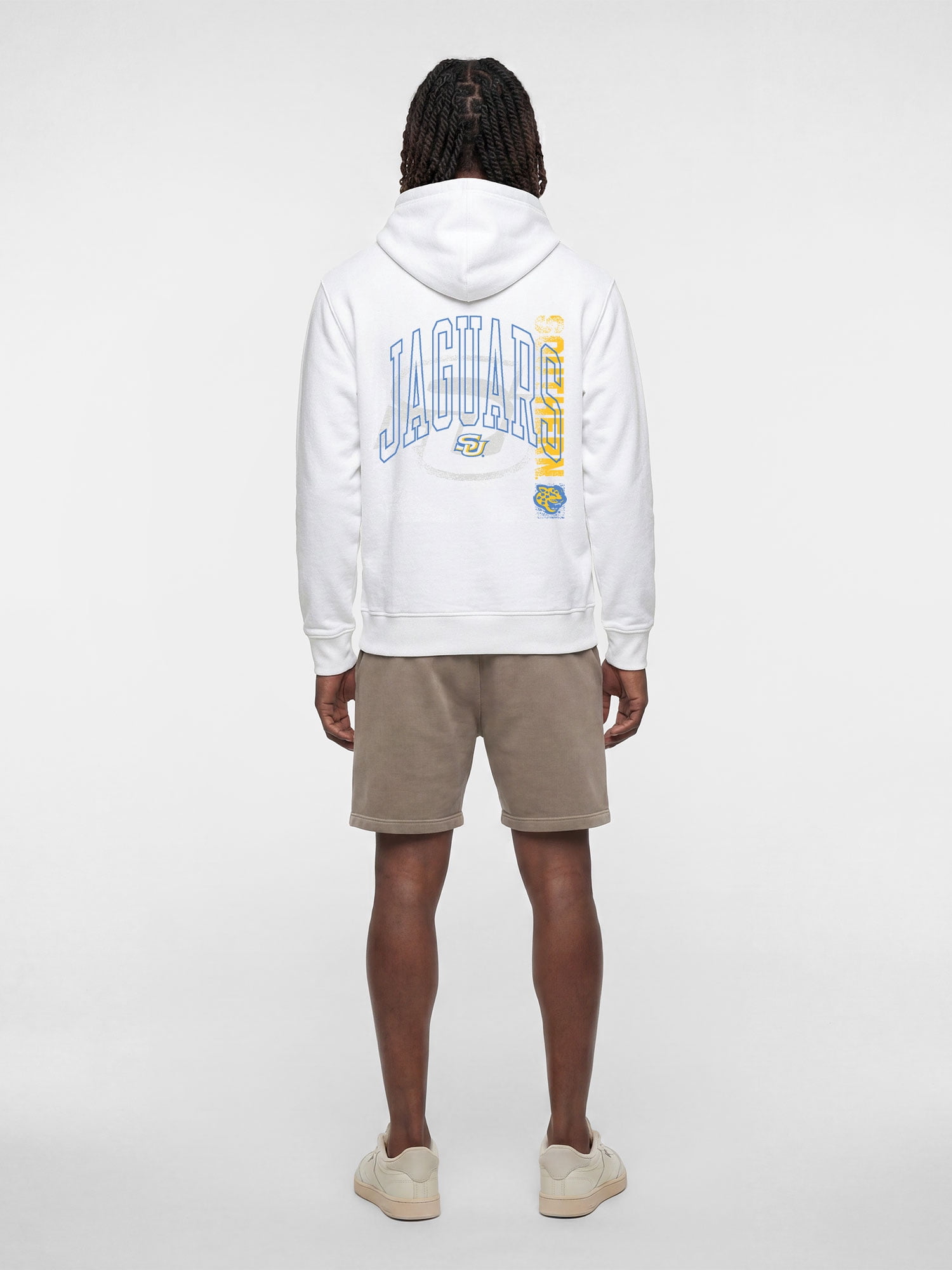 Southern University Jaguars Reebok Mens White Hooded Sweatshirt