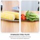 thumbnail image 2 of 2 platos creativos de acero inoxidable para servir comida (plateados), 2 of 5