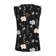 thumbnail image 4 of ICHUANYI Clearance Womens Tank Summer Printed Buttons Sleeveless V-Neck Casual Blouse Button Tunic Tops(Black, XL) ICHUANYI WER2023081007687, 4 of 5