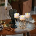 thumbnail image 4 of PRETXORVE Home Decor, Room Decor, Romantic Iron Candlestick Three-Headed Cup Candlelight Dinner Home Decoration and Special Iron Candlestick Romantic Candlelight Dinner Prop Decoration, 4 of 6