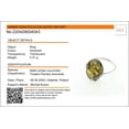 thumbnail image 4 of Sterling Silver and Baltic Green Amber Ring "Dana", 4 of 7