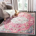 thumbnail image 3 of SAFAVIEH Madison Joandra Vintage Floral Area Rug, Fuchsia/Teal, 5' x 5' Square, 3 of 9