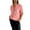 Pink, variant on BSDJILFG Plus Size Blouses for Women Button Down Tops Long Sleeve Stand Up Collar Shirts with Sequined Pocket Tops ,S-5XL
