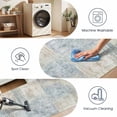 thumbnail image 3 of Washable Runner Rug 2x6 ft Non Slip Soft Low Profile Microfiber Modern Abstract Runner for Entryway, Kitchen, Hallway, Laundry, Bedroom, 3 of 6
