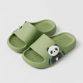 thumbnail image 2 of HCNTES Kids Boys Girls All Seasons Slippers Soft Non-Slip Slides for Indoor Outdoor Spring Summer Beach Pool Casual Wear(L01-Light Green,1), 2 of 5