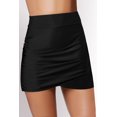 thumbnail image 1 of Women's Black Arch Hem Swim Skirt, 1 of 5