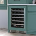 thumbnail image 3 of Landmark Collection Wine Coolers 44 Bottle Capacity Single Stainless Steel Door Beverage Refrigerators, Stainless, 3 of 7