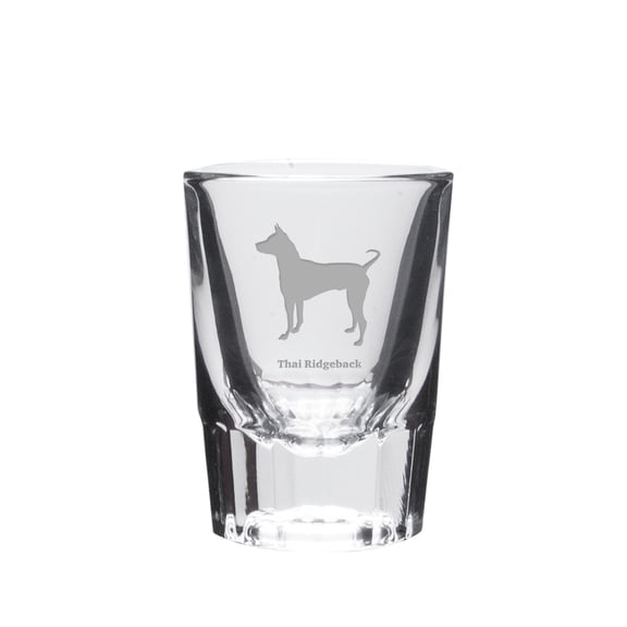 Thai Ridgeback Deep Etched Shot Glass