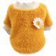 thumbnail image 1 of Suéter para perro estilo margarita - mezcla de algodón de felpa con cuello redondo, diseño de moda para perros pequeños, fácil de limpiar, 1 of 7