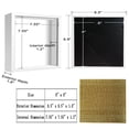 thumbnail image 2 of 8x8 Shadow Box Frame Display Case with Letter Stickers, 3D Picture Frame, Display Case Box for Memorabilia, Baby Items, Wedding Memories, Crafts, Tickets and Photos (8x8), 2 of 6