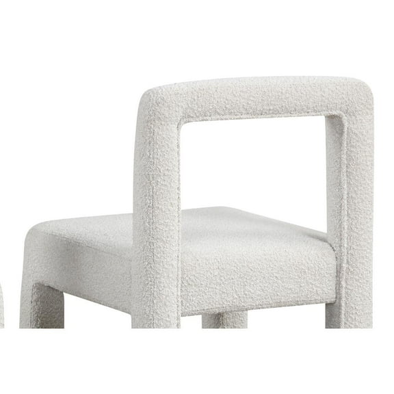 Best Master Furniture Falconer Cream Fabric Dining Chairs, Set of 2
