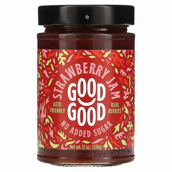GOOD GOOD, Strawberry Jam, 12 oz Pack of 4