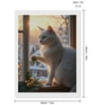 thumbnail image 2 of Diamond Art Kits for Adults, Cat Winter Window Snowflakes Sunset 5D Diamond Painting Kits for Adults Beginners, DIY Full Drill Diamond Painting, Gem Art and Crafts 12x16, 2 of 7
