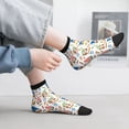 thumbnail image 2 of Fuzoiu Barbecue Gnomes Print Adult Socks, Crew Moisture-wicking Socks, Unisex Cushion Crew Socks,Casual Sports Ankle Socks, 2 of 7