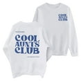 thumbnail image 4 of White Hoodies for Women Cool Aunts Club Sweatshirt: Aunt Crewneck Sweatshirt Auntie Letter Print Long Sleeve Pullover Top Fall Trendy Outfits, 4 of 5