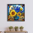 thumbnail image 4 of Pintura de diamante 5D DIY, taladro cuadrado completo, Kit de vidrieras de flores, decoración del hogar Hugtrwg Para estrenar, 4 of 9