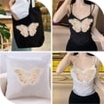 thumbnail image 5 of 2Pcs 3D Butterfly Sequin Applique Pink Polyester Butterflies Embroidery Appliques Bling Pearl Beaded Paillette Lace Tulle Patches for Sewing Making Crafts Dresses Wedding Clothes DIY Supply, 5 of 6