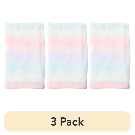 (3 pack) Parent's Choice Plush Blanket, Ombre, 30 in x 36 in
