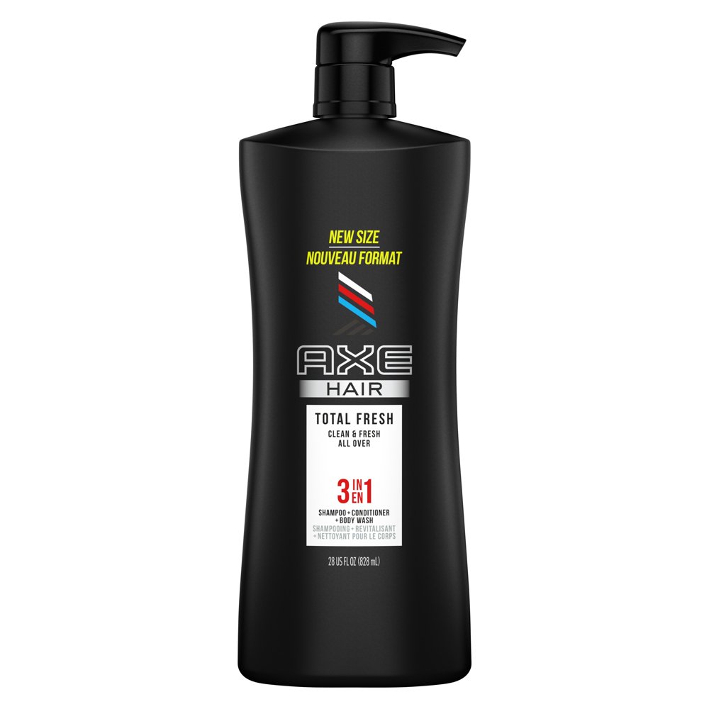 AXE 3 in 1 Shampoo, Conditioner & Body Wash Total Fresh 28 oz - Walmart