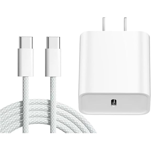 Eryueer for iPhone 17 16 Charger Fast Charging, Certified 20W USB C Charger Block with 6FT Woven USB-C to C Cable Compatible with iPhone 17/17 Pro Max/17 Air/16/16 Pro Max/15/15 Pro Max/iPad Air/iPad