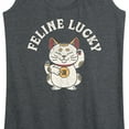 thumbnail image 3 of Instant Message - Feline Lucky - Women's Racerback Tank Top, 3 of 6