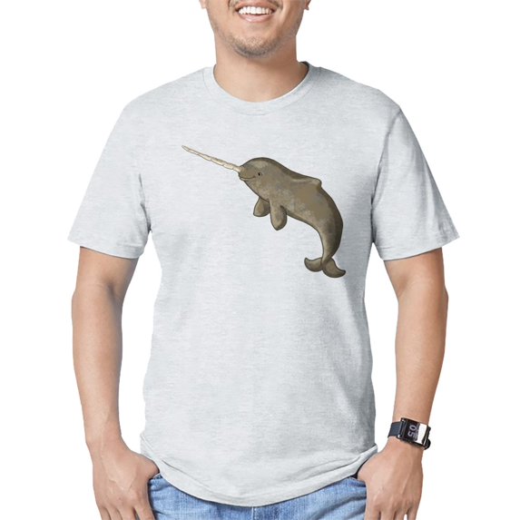 CafePress - Narwhal T Shirt - Fitted T-Shirt, Vintage Fit Soft Cotton Tee