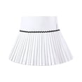 thumbnail image 2 of Girls Tennis Skirts with Built-In Shorts Flared Girls Uniform Skorts High Waist Girls Golf Skirt 9-10 Years, 2 of 9