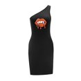 thumbnail image 4 of Vestido de mujer con hombros descubiertos, elegante minivestido sin mangas de primavera para caminar SG, 4 of 7