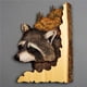 thumbnail image 5 of Tallado De Animales Artesanía Madera De Pino Colgantes Tallados De Animales Exquisita Decoración De Pared De Animales Tallados 3D Animal Tallado Hecho A Mano Para La Decoración De La Sala De Estar Serendint HA027464-01, 5 of 6