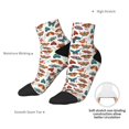 thumbnail image 6 of Pofeuu Colorful Butterfly Print 30cm Socks, Adult Running Hiking Socks for Youth and Adult, 6 of 7