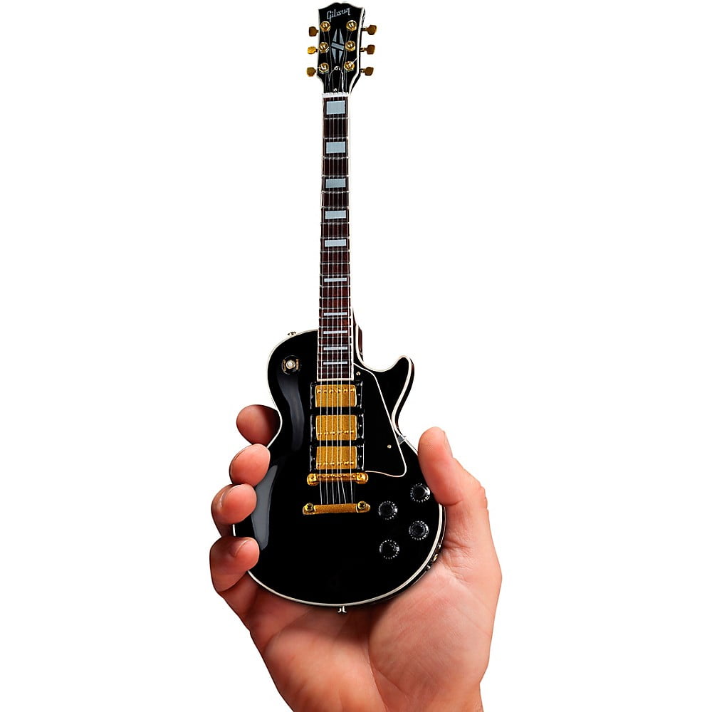 Gibson 1//6 Scale Miniature Ace Frehley Black Custom Replica Les Paul Guitar