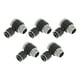 thumbnail image 1 of Conectores de aire de empuje únicos Bargains 1/4" con cabeza hexagonal, conector rápido de línea de aire, plástico metal 12.7mm / 1/4" BSPT 5 piezas tono negro plateado, 1 of 7