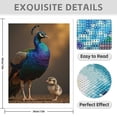 thumbnail image 3 of Diamond Art Kit for Adults, Peacock And Chick Nature Scene Diamond Painting for Adults Beginners, DIY Diamond Art Painting Kits, 5D Diamond Painting Crafts for Home Decor 12x16 Frameless, 3 of 7